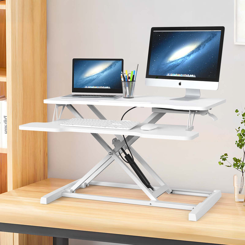 Advwin Standing Desk Height Adjustable White