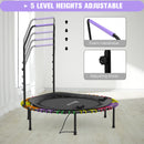 Advwin 40" Mini Trampoline Rebounder w/Resistance Bands