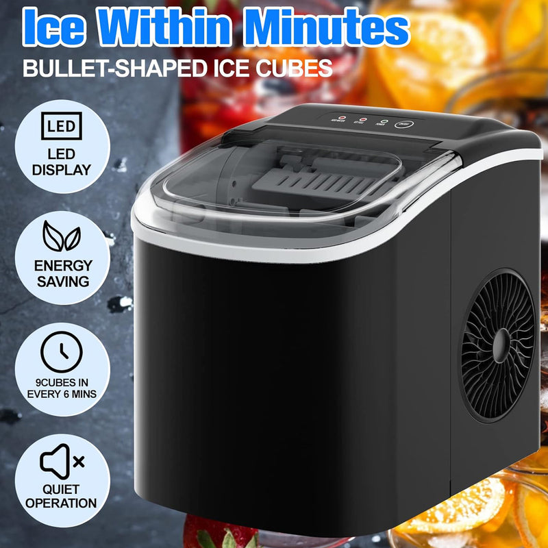 Advwin Portable Ice Maker Machine 12kg/24h