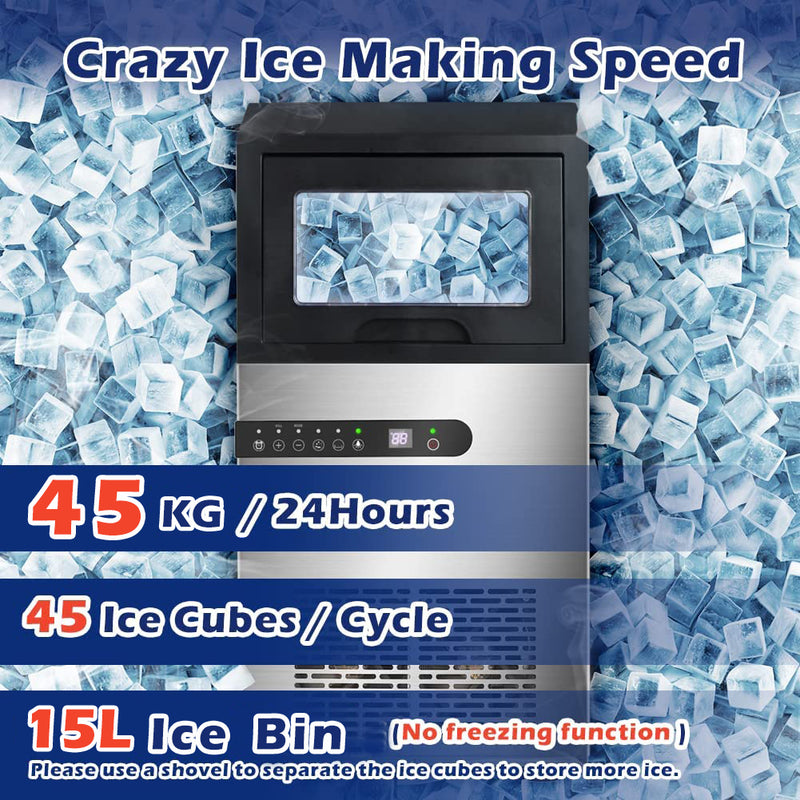 Advwin Commercial Ice Maker 45KG/24H