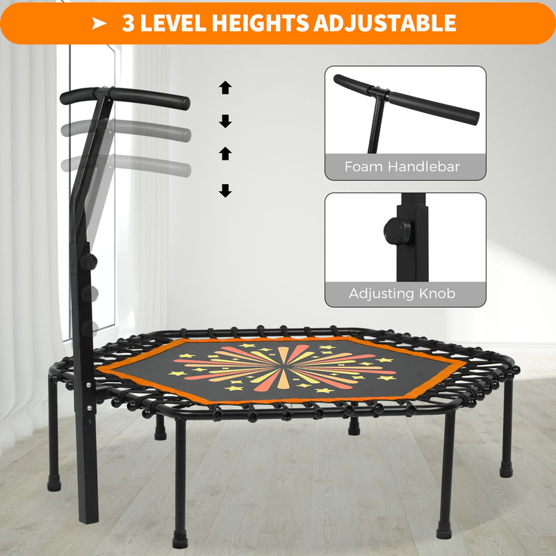 Advwin 50 Inch Mini Trampoline Fitness Trampolines