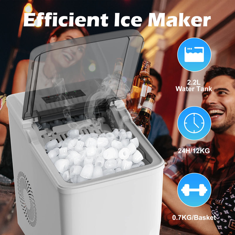 Advwin 2.2L Ice Maker Countertop Self-Cleaning