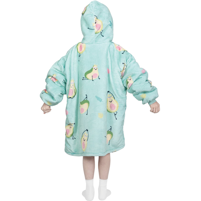 Advwin Oversized Sherpa Wearable Blanket Hoodie Kids