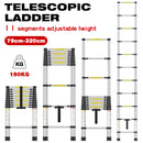 Advwin 3.2m Portable AluminumTelescoping Ladder