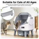 Advwin Open-Top Self Cleaning Cat Litter Box with App Control