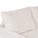 Advwin 162cm Loveseat Floor Sofa Corduroy Boneless Couch