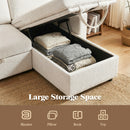 Advwin 194cm L-Shape Sleeper Sofa Bed w/ Storage