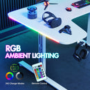 Advwin L Shape Gaming Corner Desk 140cm