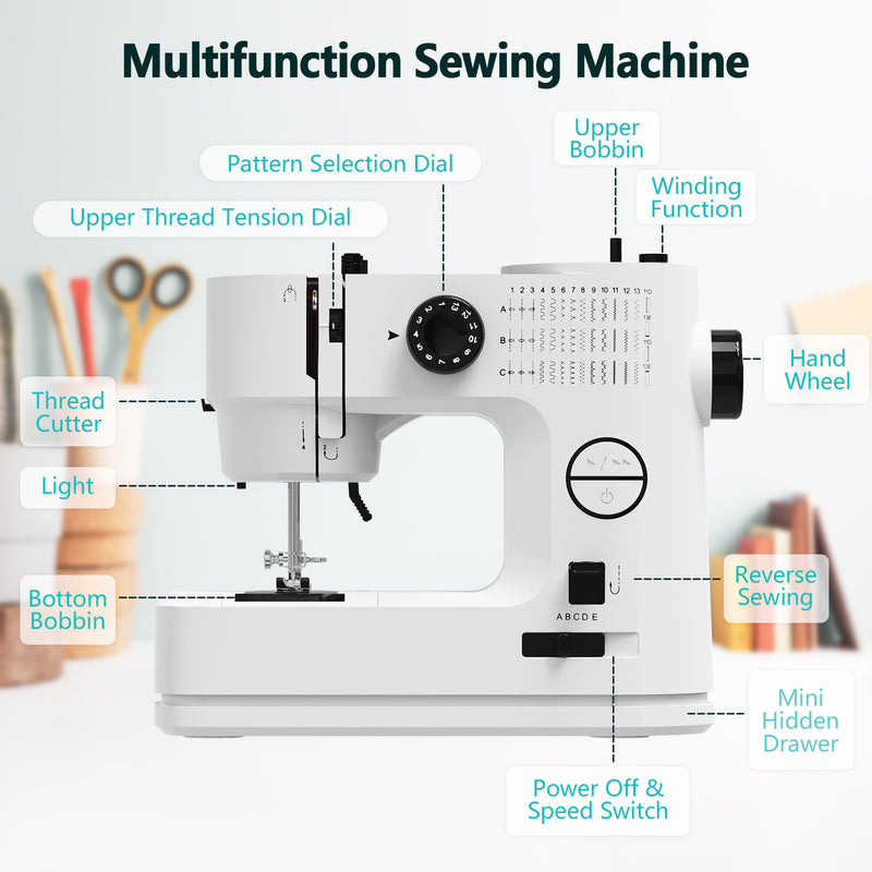 Advwin Mini Portable Sewing Machine for Beginners