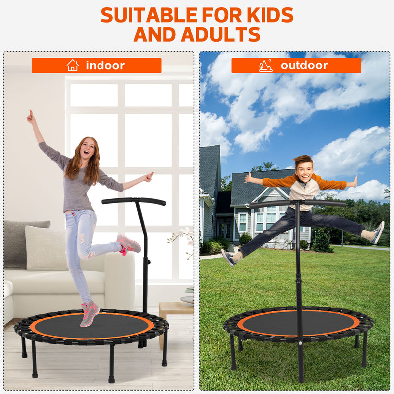 Advwin 50" Mini Trampoline w/Adjustable Handle