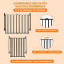 Advwin 27.5-43" Adjustable Metal Sliding Safety Gate