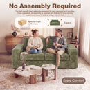 Advwin 162cm Loveseat Floor Sofa Corduroy Boneless Couch