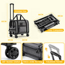 Advwin Aluminum Pet Carrier with Detachable Wheels