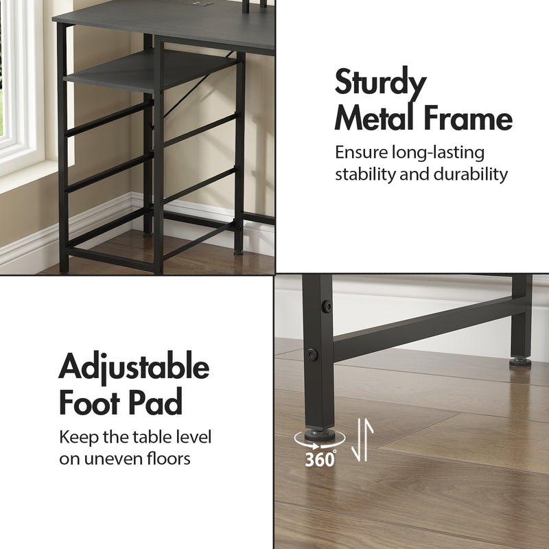 Advwin 120cm Reversible Gaming Desk for Home Office