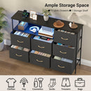 Advwin Chest of 7 Drawers Storage Cabinet with Open Shelf
