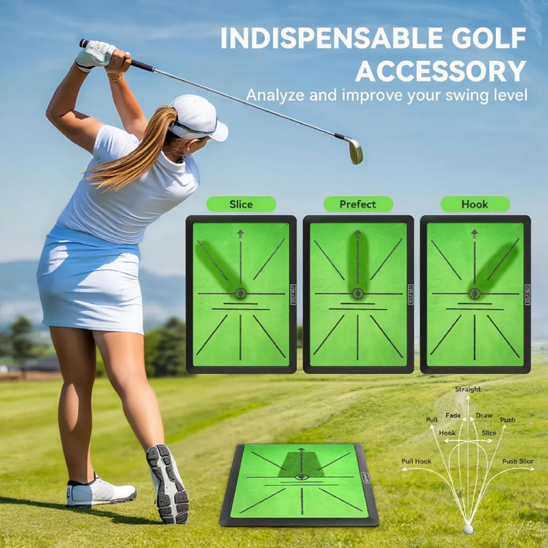 Advwin 3-in-1 Golf Practice Mat – Rough Turf