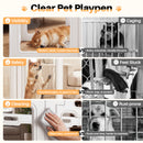 Advwin Pet Playpen with Tent & Storage Rack