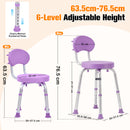 Advwin Adjustable 360° Swivel Shower Chair for Seniors
