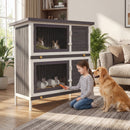 Advwin Wooden Pet Hutch Rabbit Cage House
