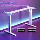 Advwin Electric Standing Gaming Desk RGB LED White (Pre-Order)