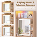 Advwin Flutted Dressing Table Set w/ Lights & Power Hub