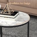 Advwin Nesting Coffee Table Set of 2 Marble Effect (Pre-Order)