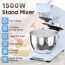 Advwin Stand Mixer with Smart Timer 6 Speed Food Mixer