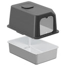 Advwin XL Stainless Steel Cat Litter Box with Lid