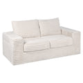 Advwin 162cm Loveseat Floor Sofa Corduroy Boneless Couch