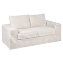 Advwin 162cm Loveseat Floor Sofa Corduroy Boneless Couch
