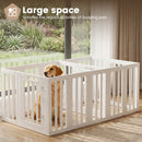 Advwin Pet Playpen with 2 Doors for Small Dogs