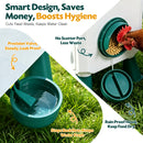 Advwin 12kg Automatic Chicken Feeder & 11L Waterer Set