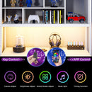 Advwin L Shaped Gaming Desk with LED Lights 148cm