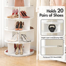 Advwin 5-Tier 360° Rotating Shoe Rack & Organizer