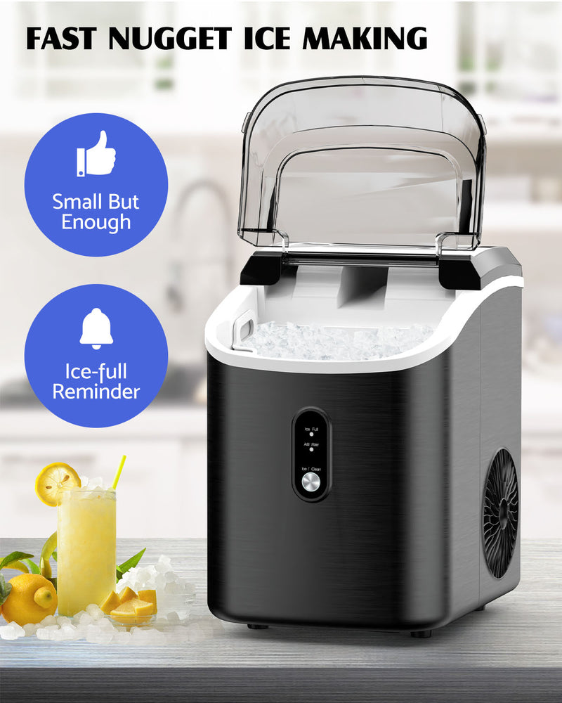 Advwin Nugget Ice Maker Countertop Portable Ice Machine