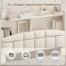 Advwin King Single Velvet Floating Bed Frame