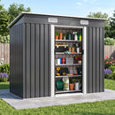 Advwin 8 x 4 FT Galvanised Steel Garden Shed