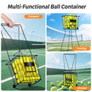 Advwin Portable Tennis Ball Hopper w/ 70-Ball Capacity