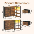 Advwin 7-Drawer Dresser with Charging Station