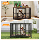 Advwin Folding Heavy-Duty Steel Dog Crate Furniture