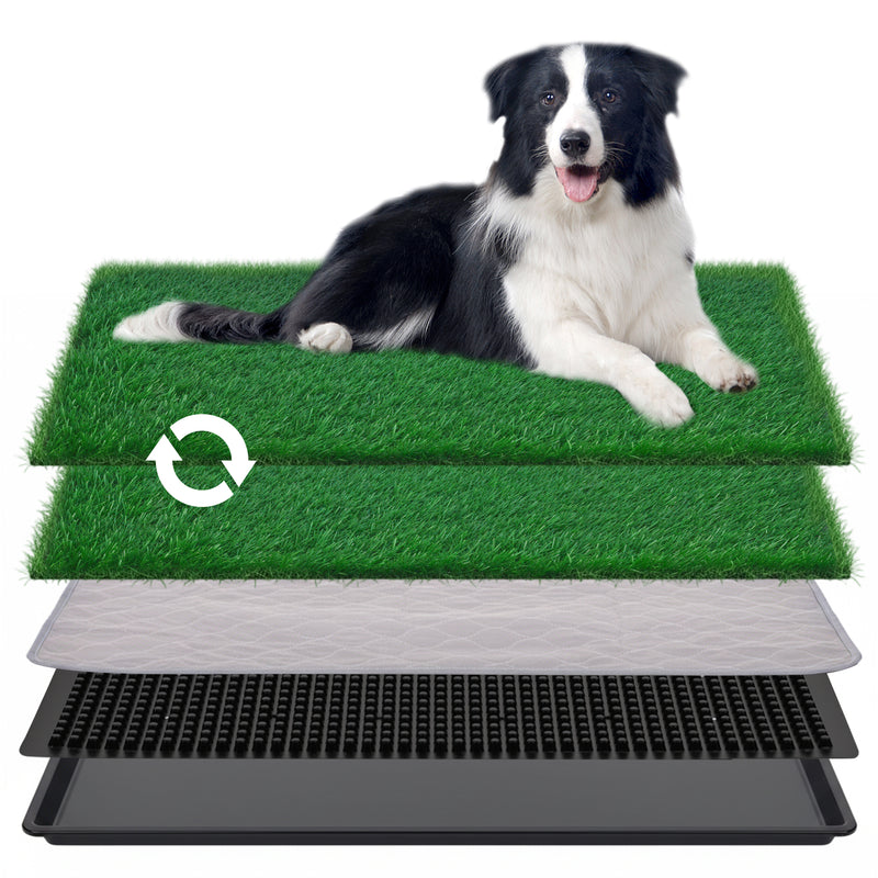 Advwin Large Dog Grass Toilet with Tray
