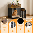 Advwin Small Dog Wooden Crate Furniture Drawer Pet Table