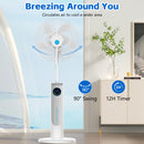 Advwin Misting Pedestal Fan with 4L Humidifier