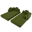 Advwin 5-in-1 Convertible Folding Loveseat Sofa Bed