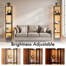 Advwin 5-Tier LED Corner Shelf with Display Storage
