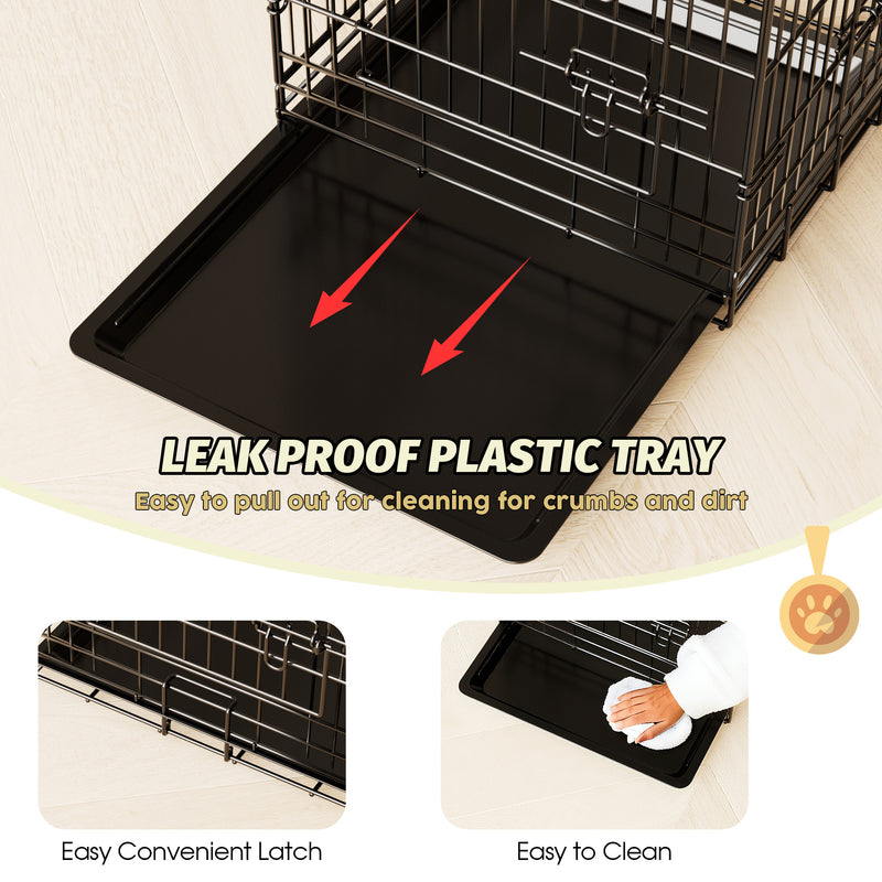 Advwin Heightened Double Door Dog Crate