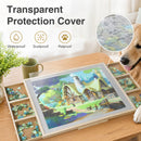 Advwin 1500PCS Wooden Puzzle Table w/ 360° Swivel & 4 Angles