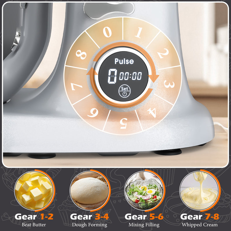 Advwin Stand Mixer 8 Speed Kitchen Food Mixer