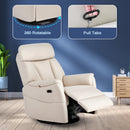 Advwin 360 Swivel Recliner Chair Beige