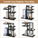 Advwin 4-Tier Wood Desktop Bookshelf w/ Adjustable Shelf